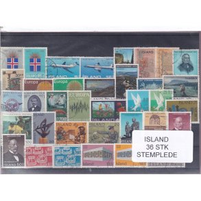 Island - 36 Stk. - Stemplet