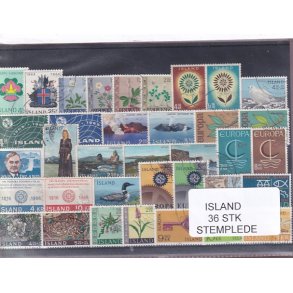 Island - 36 Stk. - Stemplet