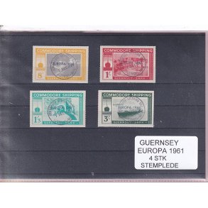 Guernsey - Europa 1961 - 4 Stk. - Stemplet