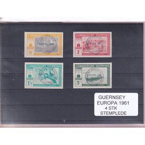 Guernsey - Europa 1961 - 4 Stk. - Stemplet