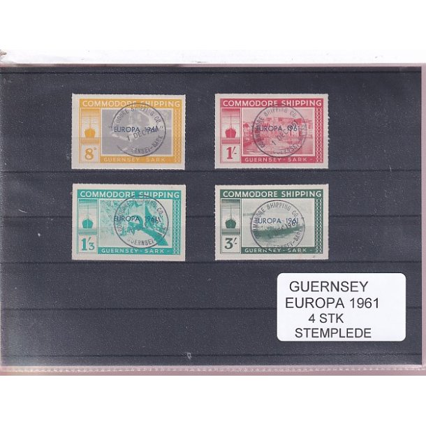 Guernsey - Europa 1961 - 4 Stk. - Stemplet