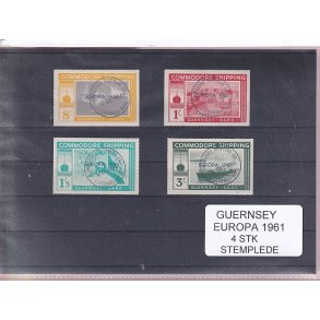 Guernsey - Europa 1961 - 4 Stk. - Stemplet