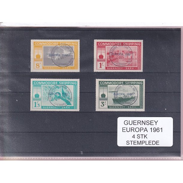 Guernsey - Europa 1961 - 4 Stk. - Stemplet