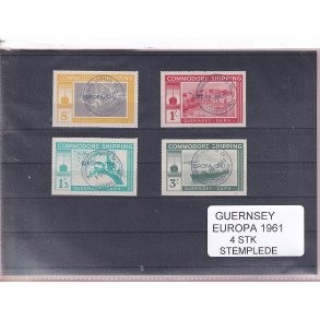Guernsey - Europa 1961 - 4 Stk. - Stemplet