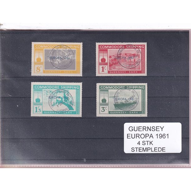 Guernsey - Europa 1961 - 4 Stk. - Stemplet