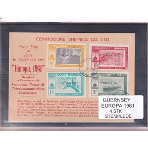 Guernsey - Europa 1961 - 4 Stk. - Stemplet