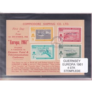 Guernsey - Europa 1961 - 4 Stk. - Stemplet