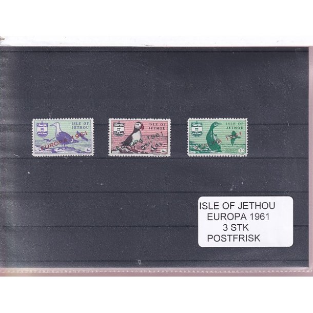 Isle of Jethou - Europa 1961 - 3 Stk. - Postfrisk