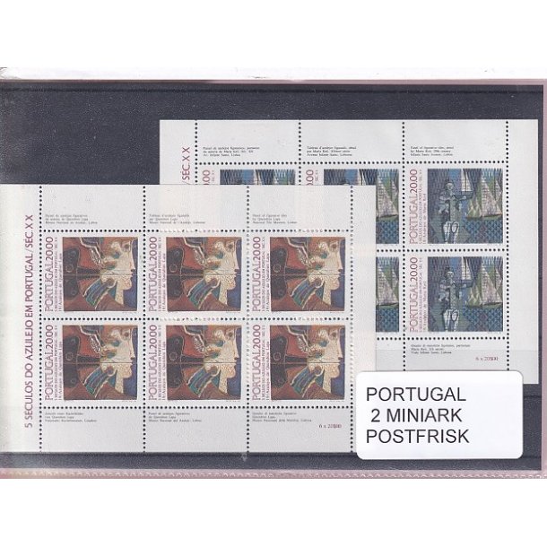 Portugal Samling - 2 Miniark - Postfrisk