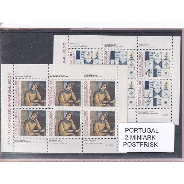 Portugal Samling - 2 Miniark - Postfrisk