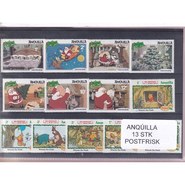 Anquilla Samling - 13 Stk. - Postfrisk