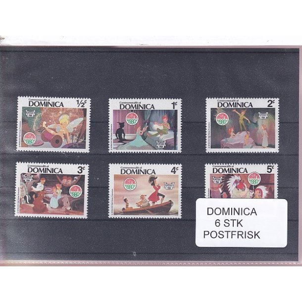 Dominica Samling - 6 Stk. - Postfrisk