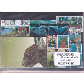 Grnland - 1 rimrkehfte + 20 Stk. - Postfrisk