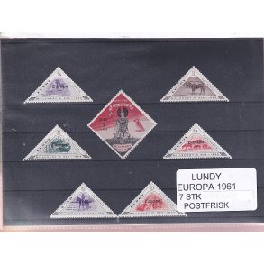 Lundy - Europa 1961 - 7 Stk. - Postfrisk