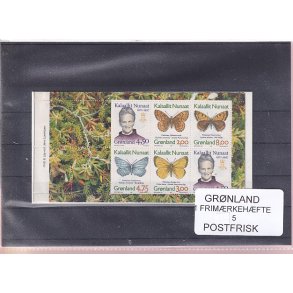 Grnland - Frimrkehfte Nr. 5 - Postfrisk