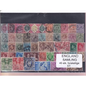England - 45 Stk.  Stemplet