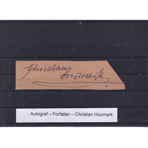 Autograf - Forfatter - Christian Houmark