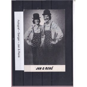 Autografer - Sangere - Jan & Ren