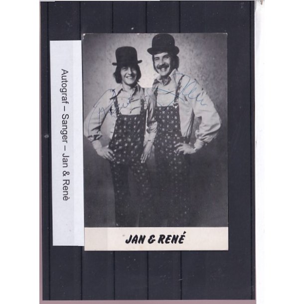 Autografer - Sangere - Jan &amp; Ren