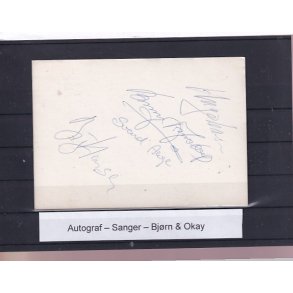  Autografer - Sangere - Bjrn & Okay