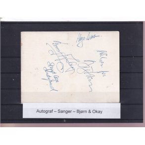 Autografer - Sangere - Bjrn & Okay