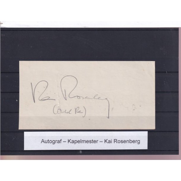 Autograf - Kapelmester - E. Biering Petersen