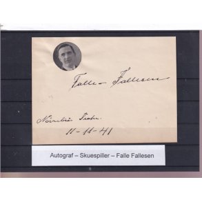 Autograf - Skuespiller - Falle Fallesen