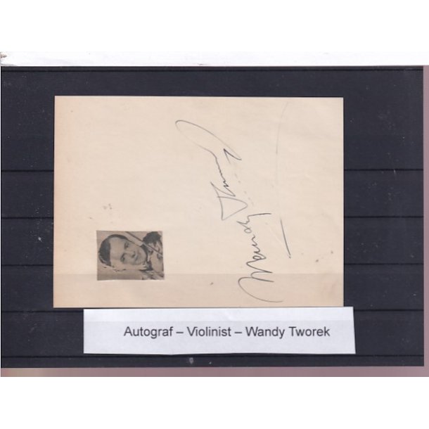 Autograf - Violinist - Wandy Tworek