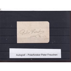 Autograf - Polarforsker - Peter Freuchen