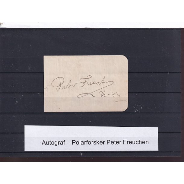 Autograf - Polarforsker - Peter Freuchen