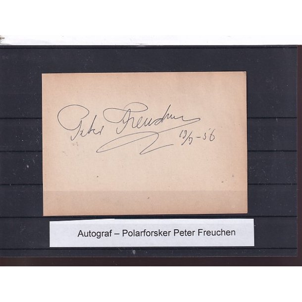 Autograf - Polarforsker - Peter Freuchen