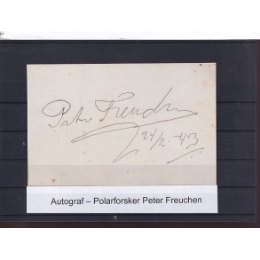 Autograf - Polarforsker - Peter Freuchen
