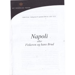 Napoli - Ballet 2001 - Det Kongelige Teater - Program A5 - Pn