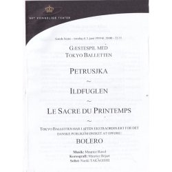 Tokyo Ballet - Ballet 1999 - Det Kongelige Teater - Program A5 - Pn