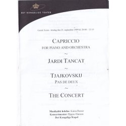 Capriccio - Duato - Robbins - Ballet - Program -  Det Kongelige Teater - A5 - Pn