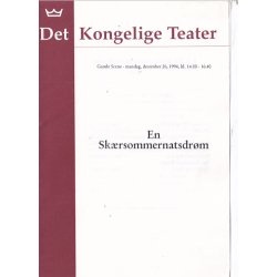 En Skrsommernatsdrm - Ballet 1994 - Det Kongelige Teater - Program A5 - Pn