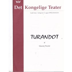 Turandot - Opera 1995 - Det Kongelige Teater - Program A5 - Pn