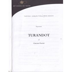 Turandot - Opera 2000 - Det Kongelige Teater - Program A5 - Pn
