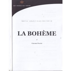 La Boheme - Opera 2000 - Det Kongelige Teater - Program A5 - Pn