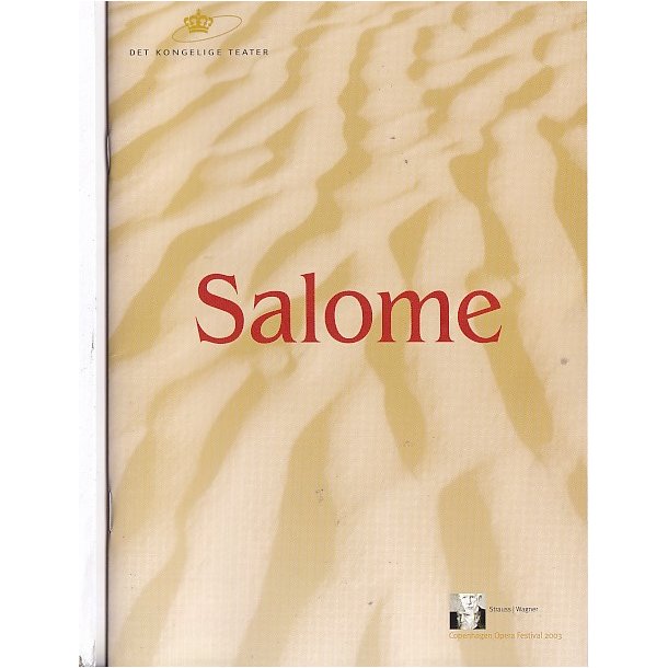 Salome - Opera 2001 - Det Kongelige Teater - Program A5 - Pn