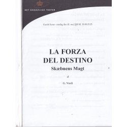 La Forza Del Destino - Opera 2000 - Det Kongelige Teater - Program A5 - Pn