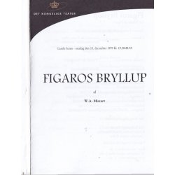 Figaros Bryllup - Opera 1999 - Det Kongelige Teater - Program A5 - Pn