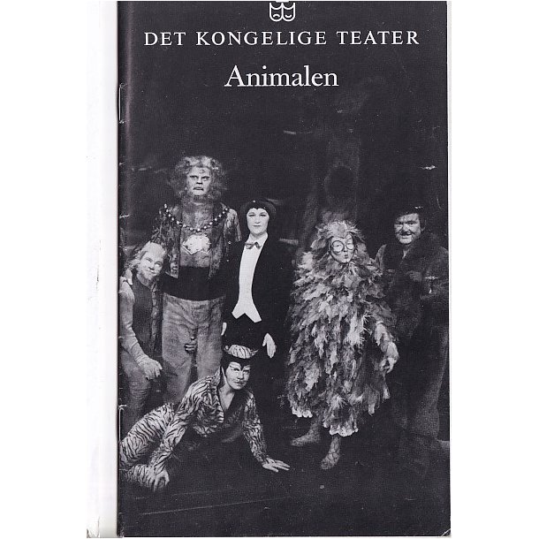 Animalen - Opera 1982 - Det Kongelige Teater - Program A5 - Pn