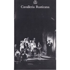 Cavalleria Rusticana - Opera - Det Kongelige Teater - Program A5 - Pn
