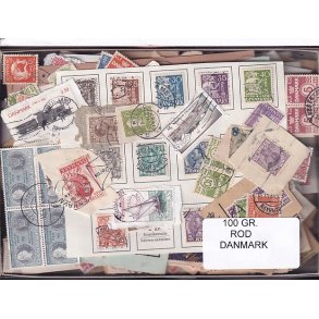 Danmark 100 g. ROD. - Hjemkommet  12 - 3 - 2024