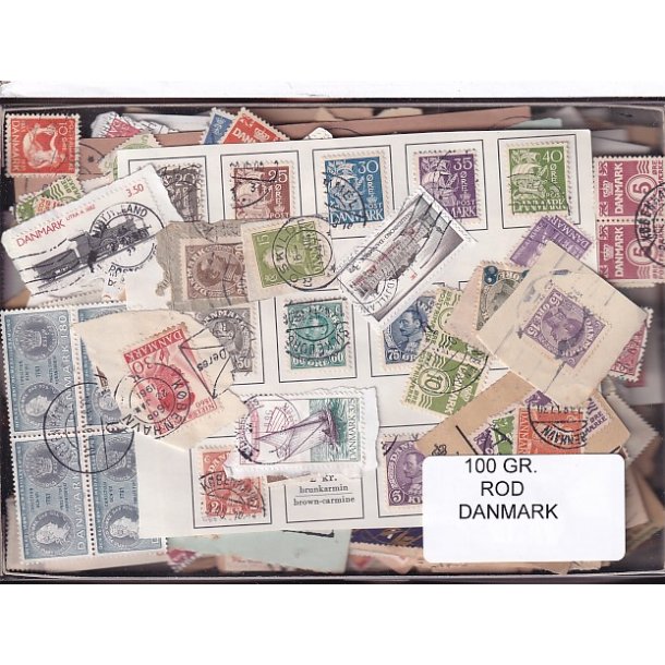 Danmark 100 g. ROD. - Hjemkommet  12 - 3 - 2024