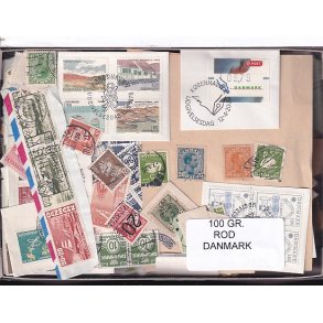 Danmark 100 g. ROD. - Hjemkommet  12 - 3 - 2024