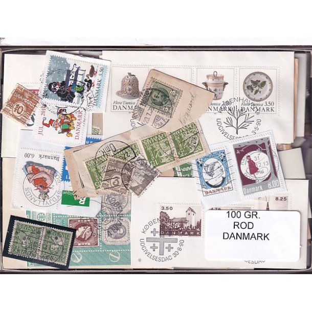 Danmark 100 g. ROD. - Hjemkommet  12 - 3 - 2024
