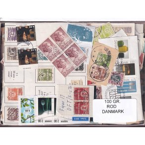 Danmark 100 g. ROD. - Hjemkommet  12 - 3 - 2024