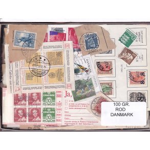 Danmark 100 g. ROD. - Hjemkommet  12 - 3 - 2024